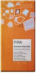 VIVANI Ciocolata cu caramel sarat si zahar din flori de cocos Bio, 80g, Vivani