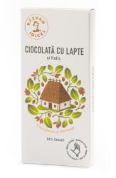 Razvan Idicel Ciocolata 54% cacao cu lapte si fistic, 80g, Razvan Idicel