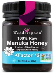 Wedderspoon Miere de Manuka KFactor 12 Raw, 250ml, Wedderspoon