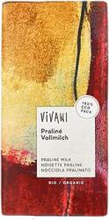 VIVANI Ciocolata cu praline si lapte integral Bio, 100g, Vivani