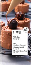VIVANI Ciocolata cuvertura cu lapte integral, 200g, Vivani