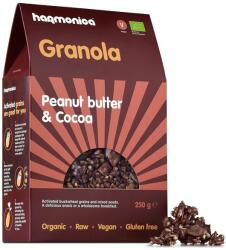 Harmonica Granola cu pasta de arahide si cacao Bio, 250g, Harmonica