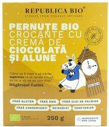 Republica Bio Pernute crocante cu crema de ciocolata si alune, 250g, Republica Bio