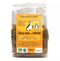 Republica Bio Paste Reteta 3 orez, porumb si hrisca eco fara gluten, 250g, Republica Bio