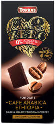 TORRAS Ciocolata neagra cu cafea fara zahar si gluten 72% cacao Zero, 100g, Torras