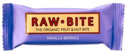 RAWBITE Baton vegan cu fructe de padure Vanilla Berries, 50g, Raw Bite