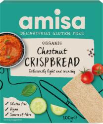 Amisa Crispbread cu faina de castane fara gluten Bio, 120g, Amisa