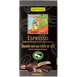 RAPUNZEL Ciocolata bio amaruie 55% cacao cu espresso, 80g, Rapunzel