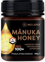 Melora Miere de Manuka MGO 100+ UMF 5+ naturala din Noua Zeelanda, 250g, Melora