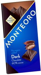 Monteoro Ciocolata amaruie fara zahar, 90g, Monteoro