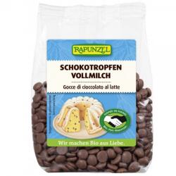 RAPUNZEL Picaturi de ciocolata din lapte integral bio, 100g, Rapunzel