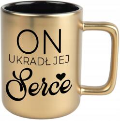 Style Couture Arany Bögre XXL Neki Ő Lopta El A Szívét Ajándék Pároknak (ZŁOTY XXL)