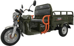 RDB Triciclu electric fara permis RdbXL-Klass4 Grande bascula hidraulica la buton, 4000W, 72V 45Ah, 25km h, autonomie 70 km (XL-Klass4 basculabil albastru)