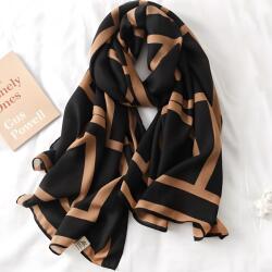 HARAHU Fular CL-6961 - Negru / Maro KP6961