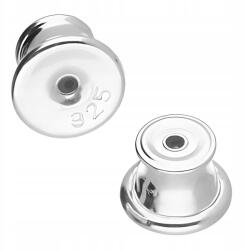 Larezo Erős Szilikon Fülbevaló Rögzítő Bárány Zipzár Ezüst 925 (na kolczyki srebrne koła wkrętki sztyftcie 01)