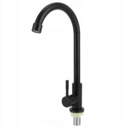  Konyhai csaptelep, Matt Fekete, mosogató csap, kifolyócső 1/2 (3112200146111)