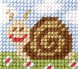 Orchidea Hímzés. Az Első Hímzésem Csiga (9719)