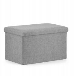 Oskar Összecsukható puff XL 60x38x38cm szürke (5903332075102)