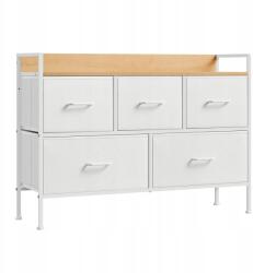 Vasagle Skandináv konzol 5 anyag fiókkal a nappali előszobájába (LTS135W01)