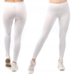LAEMI Női hosszú leggings Lengyel Lábszármelegítő Pamut Fehér XXXL 46 (461-3XL-BIALY)