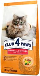 CLUB 4 PAWS Premium Hairball Control with Chicken, Szőrlabda-kontroll csirke ízesítésű száraz macskaeledel, 14 kg