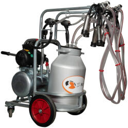EMT Aparat de muls vaci EMT galvanizat, un bidon aluminiu 40 litri, 2 posturi( uscat) (EMT2+1A40)