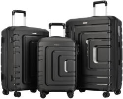 BONTOUR "charm" 4-kerekes bőrönd szett, fekete