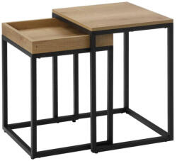 VASAGLE 2 db-os egymásba rakható asztal, éjjeliszekrény