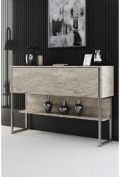 AGK Komód luxe - travertine, silver