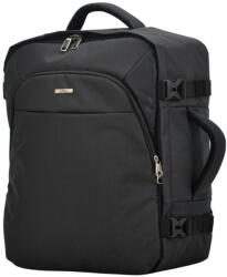BONTOUR air utazó hátizsák, easyjet méretű 45x36x20cm, fekete színben