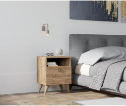 AGK Éjjeliszekrény barlo - walnut