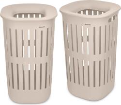 Brabantia Coșuri de rufe Collect-It 55 l, bej, 2 buc (247866)