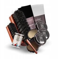 Coccine Cipőpaszta szett Fekete Átlátszó Barna Kefék Coccine (Zestaw 9w1 do Pielęgnacji Butów Skórzanych)