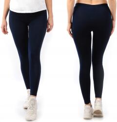 LAEMI Női hosszú leggings Lengyel Lábszármelegítő Pamut Sötétkék XXL 44 (461-2XL-GRANAT)