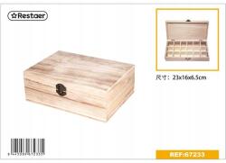  Fa Doboz 18 rekeszes lengyel fából (67233)