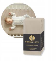 Fiki Miki Bambusz gumis lepedő 120x60 Bézs Matrac Lengyel (Bambusowe)