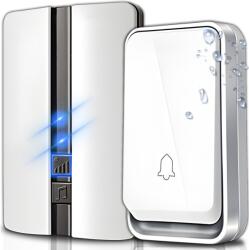 RETOO Vezeték Nélküli Csengő Vízálló Hatótávolság 150M IP44 Ajtóhoz 51 Led Dallam (DZWONEK DO DRZWI 51 MELODIEI)
