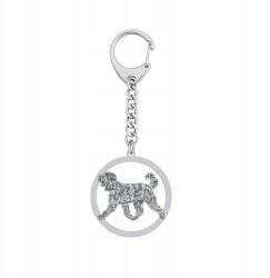 Mejk Jewellery Labradoodle kulcstartó Ezüst 925 Ékszer Ajándék Nő Gravírozás (Brelok z psem Labradoodle)