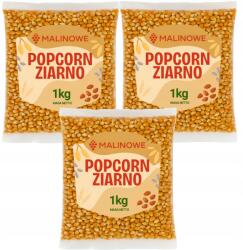 Malinowe Popcorn Szemes Szett 3x1kg Pörkölt Kukorica Kiváló Prémium Minőség (5904576311568)