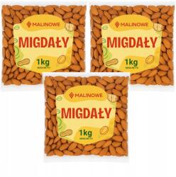 Malinowe Kaliforniai Mandula Szett Egész 3x1kg Mandula Kiváló Prémium Minőség (5903018604381)