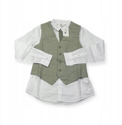 H&M Fiú ing, hosszú ujjú, mellénnyel, nyakkendővel, 9/10 éves, 140 cm (KN8/189-22)
