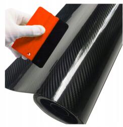 Solar Systems Karbon Fólia Furnér Karbon 5D Fekete Fényes Kerékpár Küszöb Laptop Autó (FOLIA CARBON OKLEINA KARBON 5D PROGI)