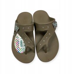  Tenzi női flip-flop papucs díszekkel - 39-es méret (KN9/B12-13)