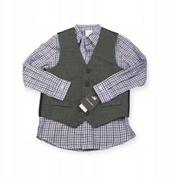  Fiú ing nyakkendővel és mellénnyel, hosszú ujjú Van Heusen, 5 éves (KN6/354-41)