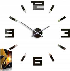 ModernClock Nagy Falióra Blink Fekete Tükör 75cm (Blink)