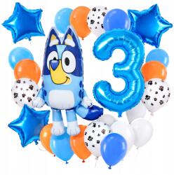  Lufi Szett Bluey Bingó Kutyus Lufi Szám 3 Év Harmadik Születésnap 22 El