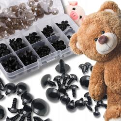  100 Db-os Szorítószem Készlet Plüssfigurákhoz Biztonságos 6-12mm (Oczy)