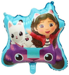  Fólia Lufi Születésnapra Gabi Macska Házikó Nagy Héliumos Születésnapi Dekoráció