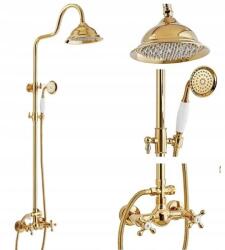 CHDE Fürdőszoba csaptelep arany zuhany Old Retro Gold (BPN-2385)