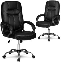 Sofotel Irodai Forgószék Irodai Szék Fekete Sofotel Prémium Ökobőr (355-BLACK)